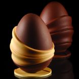 Поліетиленова форма для шоколадних скульптур Pavoni KT76 «Яйце зі стрічкою», 1 шт.