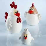 Поліетиленова форма для шоколадних скульптур Pavoni KT155 «Куряча родина», набір із 3 шт.