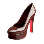 Полікарбонатна форма для шоколадних скульптур «Туфелька жіноча» Pavoni SH02 1 шт.