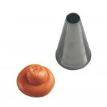 Металева насадка для кондитерського мішка Martellato BT210 (Ø30/10, h - 50 мм), 1 шт.