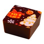 Трансфер для шоколаду «Різдвяний орнамент» Pavoni SD88 (340х265 мм), 10 шт.