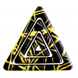 Форма для шоколаду з переводним малюнком «Трикутники з золотими візерунками» Pavoni Т406 (340х265 мм), 48 шт.