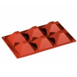 Форма силиконовая для выпечки Piramide Pavoni FR007 (71×71, h - 40 мм), 6 ячеек, 1 шт.