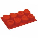 Форма силіконова для випікання Cuori Misti Pavoni FR064 (60х75, h - 67 мм), 8 комірок, 1 шт.