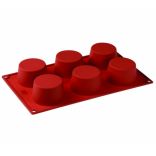 Форма силіконова для випікання Cupcake Pavoni FR065 (Ø50, h - 35 мм), 6 комірок, 1 шт.