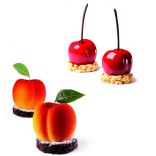 Форма силіконова для десертів Cherry/Peach Pavoni PX4331 (58х53, h - 46 мм), 20 комірок, 1 шт.