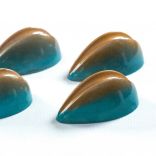 Полікарбонатна форма для шоколадних цукерок «Овальна фігурна» Pavoni PC41 (43×25 мм), 21 комірка