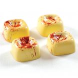 Полікарбонатна форма для шоколадних цукерок «Квадратна фігурна» Pavoni PC47 (27×27 мм), 21 комірка