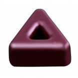 Полікарбонатна форма для шоколадних цукерок «Трикутна з отвором» Pavoni PC49 (33×30 мм), 21 комірка