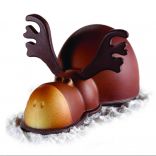 Поліетиленова форма для шоколадних скульптур Pavoni KT86 «Різдвяний лось», 1 шт.