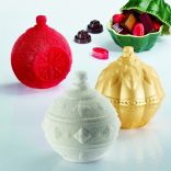 Поліетиленова форма для шоколадних скульптур Pavoni KT149 «Різдвяні кулі», 1 шт.