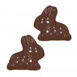 Поліетиленова форма для шоколадних фігур «Кролик» Martellato (h - 6 мм), 9 шт.