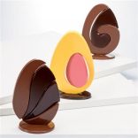 Пластикова форма для шоколадних скульптур «Яйця» Martellato (h - 158/165/150 мм), на одній формі, 1 шт.