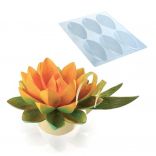 Пластикова форма для шоколадних скульптур «Пелюстки» Martellato (h - 25 мм), 5 шт.