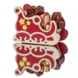 Пластиковая форма для шоколадных скульптур «Рождественские сани» Martellato (h - 100 мм), 1 шт.