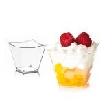 Пластиковий стакан для десертів «Diamante» Polo Plast (200 мл), прозрачный, 1 шт.