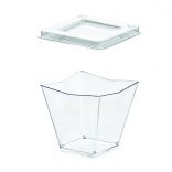 Пластиковий стакан для десертів «Diamante» Polo Plast (60 мл), прозорий, 1 шт.