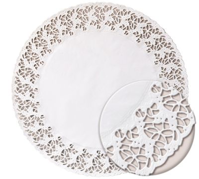 Салфетки ажурные H16 (Ø16 см), белые, 250 шт.