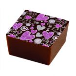 Трансфер для шоколаду «Сердечка» Pavoni SD83 (340х265 мм), 10 шт.