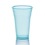 Пластиковий стакан для напоїв Polo Plast (350 мл), блакитний, 1 шт.