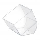 Пластиковий фігурний стакан для десертів «Cubo» Martellato PMOCU004 (58 мл), прозорий, 1 шт.