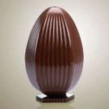 Пластикова форма для шоколадних фігур «Яйце в смужку» Martellato (h - 185 мм), 1 шт.