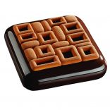 Силіконова форма для декорування десертів Maya TOP01 (135х135, h - 7 мм), 2 комірки