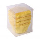 Формочки для кексів в упаковці 140 (Ø55, h - 42,5 мм), жовті, 100 шт.